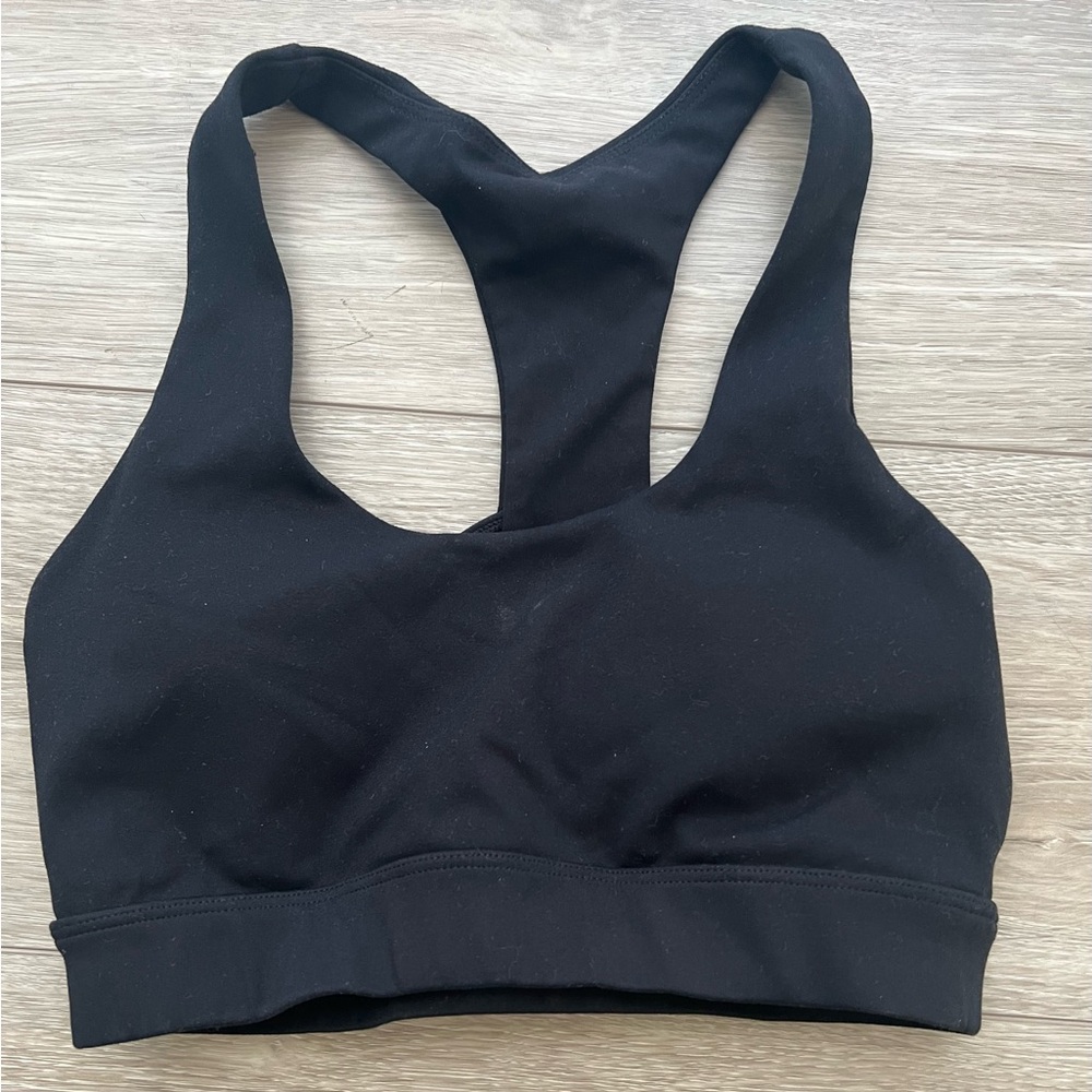 Zyia Black Strappy Sports Bra size M